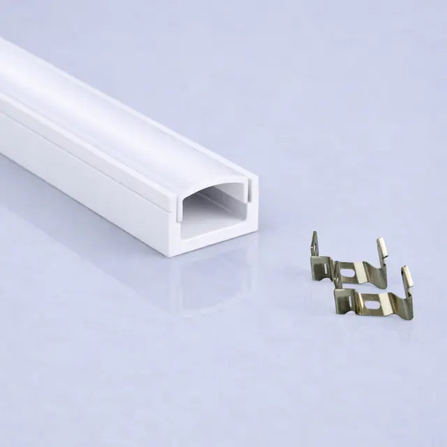 Surface Aluminum Profile 2m in White or Black 17mm x 7.8mm for LED Strip