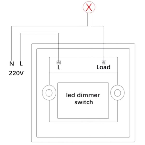 TRIAC LED Dimmer Switch 600W AC 220V