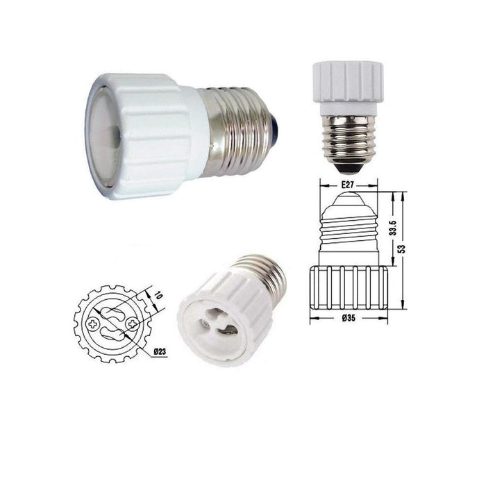 Adapter from E27 to GU10 bulb - LED Accessories