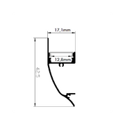 2m Aluminium Cornice profile for LED Strip - LED Accessories