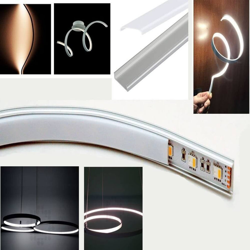 Flexible Aluminium Profile 2m for LED Strip - Aluminium profile