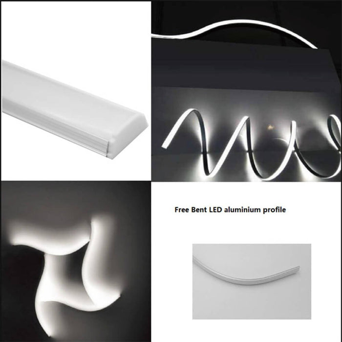 Aluminum profile FLEXIBLE U 2 meters - Aluminium profile