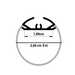 2m Aluminium TUBE Profile for Strip Lights - LED Strip Accessories