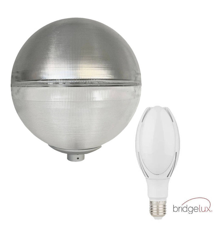 Anti Light Pollution Globe Streetlight for E27 LED Bulb - Landscape Pathway Lighting - Street Lights