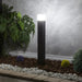40W Black Augusta Bollard Light with PIR - LED ground light