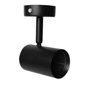 Round GU10 Single Ceiling Spotlight in Black - LED Spotlight