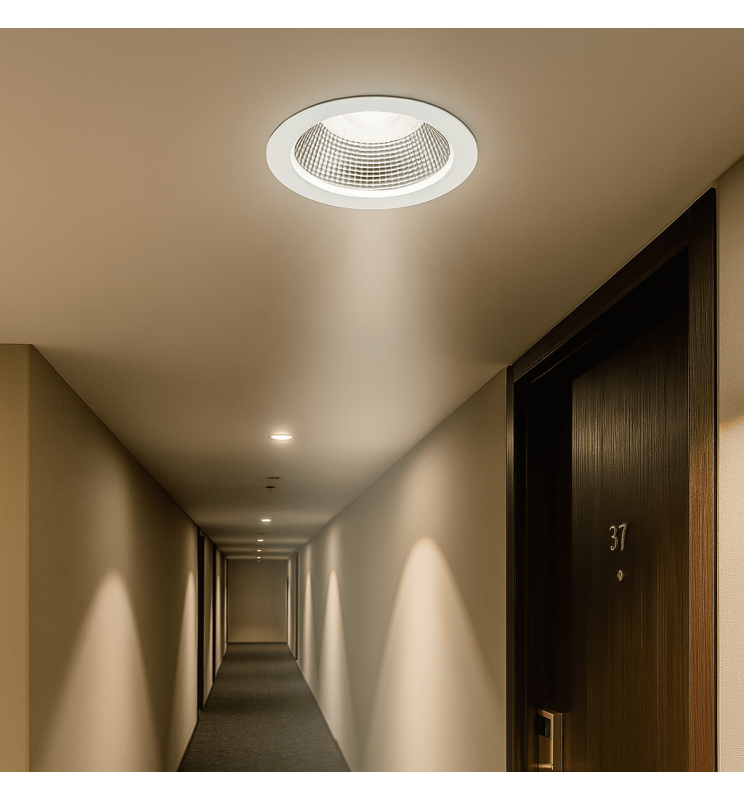 30W Circular LED Downlight GXtronic CRI+92 Cut-out Ø145mm 3CCT IP65