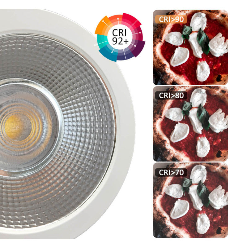 30W Circular LED Downlight GXtronic CRI+92 Cut-out Ø145mm 3CCT IP65