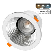 60W Circular LED Downlight GXtronic CRI + 92 IP65 Cut-out Ø205mm 3CCT - LED Downlight