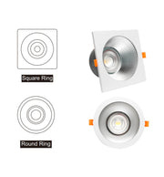 60W Circular LED Downlight GXtronic CRI + 92 IP65 Cut-out Ø205mm 3CCT - LED Downlight