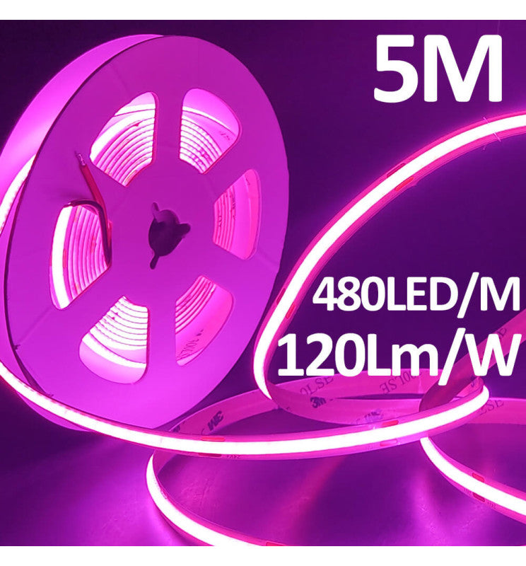 10W 24V LED COB Strip 5m IP20 - Special for Butchers
