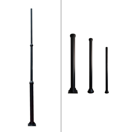 Column for public lighting - Aluminum - 4 meters - Lamp Post Mounts - Street Lights