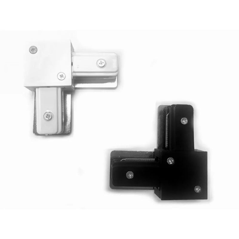 L-shaped Connector in White for Single Phase LED Track Lights - Track Lighting Accessories - Accessories