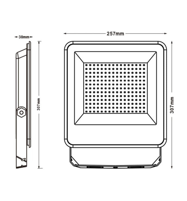 100W LED Floodlight EVO PRO with Lumileds Chips CCT