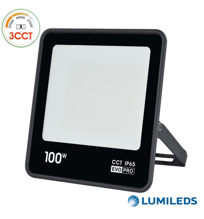 100W LED Floodlight EVO PRO with Lumileds Chips CCT