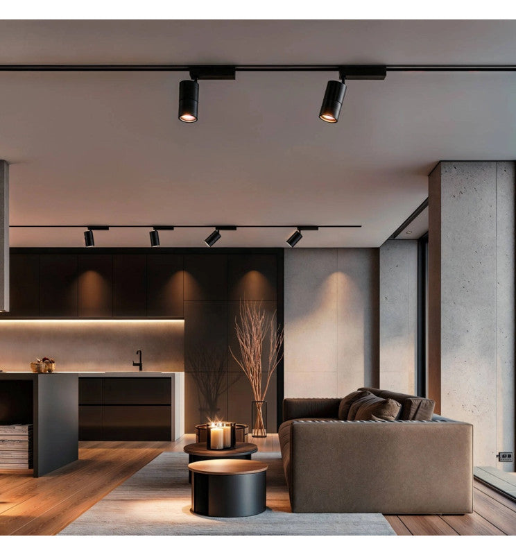 30W LED Track Light PARIS Black Single-Phase with Bridgelux Chip UGR11 24º