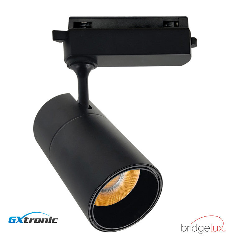 30W LED Track Light PARIS Black Single-Phase with Bridgelux Chip UGR11 24º