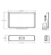8W Solar LED Wall Light with PIR Motion Sensor 4000K - Solar LED light