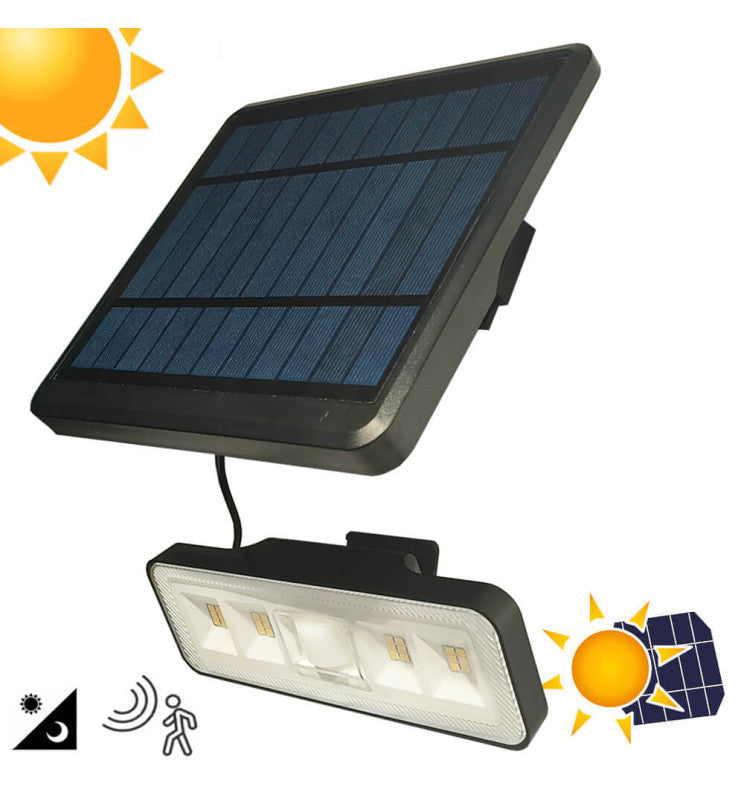 8W Solar LED Wall Light with PIR Motion Sensor 4000K - Solar LED light