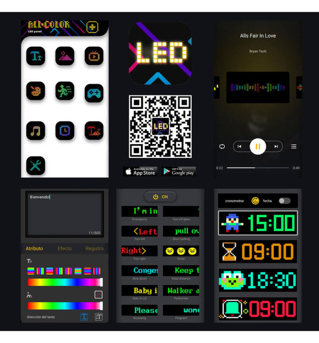 Digital RGB Display MAGIC FLEX With Remote Control+App 1280 Pixels IP65