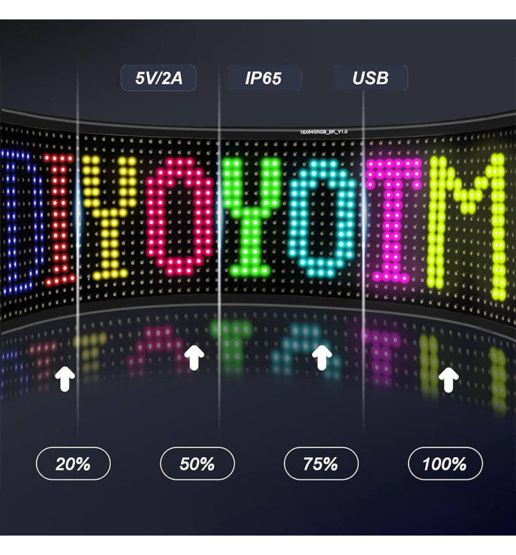 Programmable LED Sign with Remote Control - Digital Display