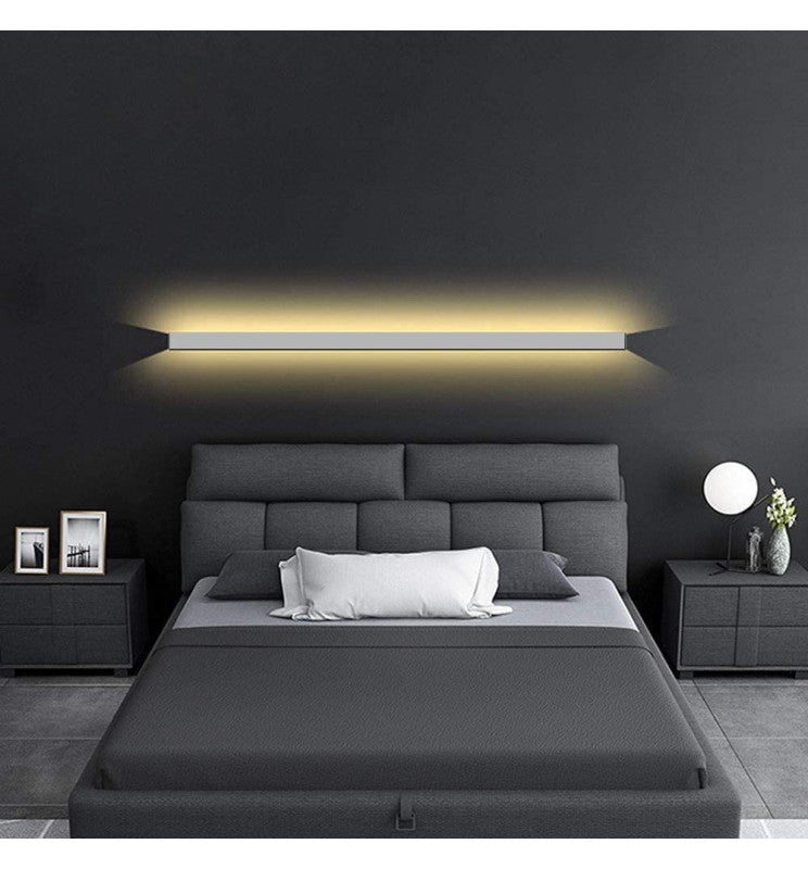 Dimmable Linear LED Wall Light NEW WASHINGTON Grey 0.44m 0.94m 1.44m 1.94m