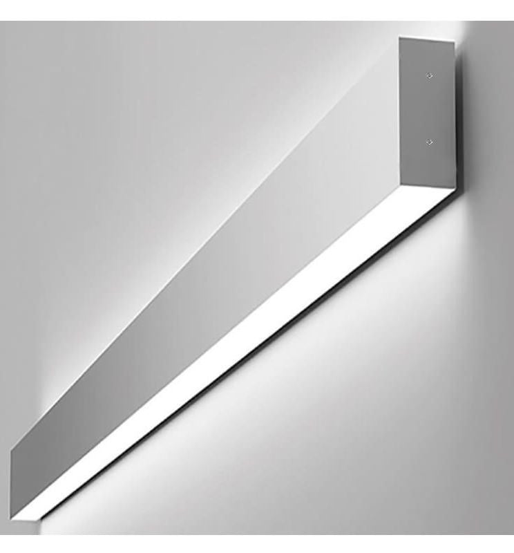 Dimmable Linear LED Wall Light NEW WASHINGTON Grey 0.44m 0.94m 1.44m 1.94m