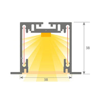 Dimmable Linear MOSCOW LED Light Black 0.44m 0.94m 1.44m 1.94m - Ceiling Light Fixtures - Linear Lights