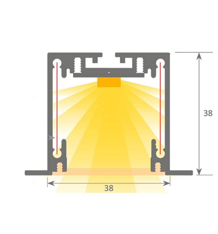 Dimmable Linear MOSCOW LED Light Black 0.44m 0.94m 1.44m 1.94m - Ceiling Light Fixtures - Linear Lights
