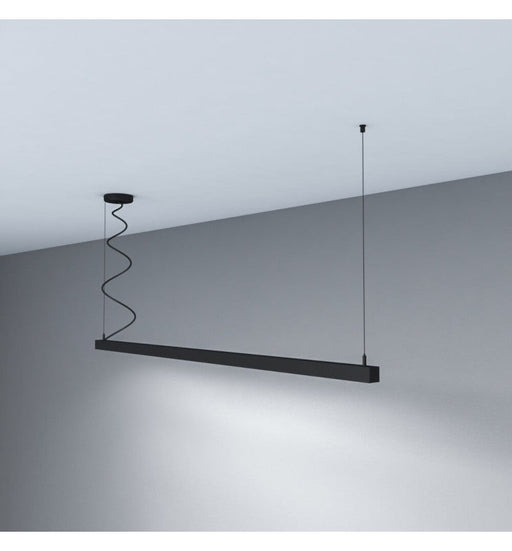Dimmable MUNICH MINI LED Pendant Light in Black 0.44m 0.94m 1.44m 1.94m - Lighting - Linear Lights
