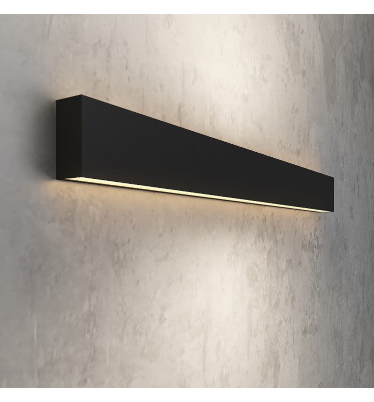 Dimmable OULU LED Wall Light in Black 0.44m 0.94m 1.44m 1.94m - Wall Light Fixtures - Linear Lights