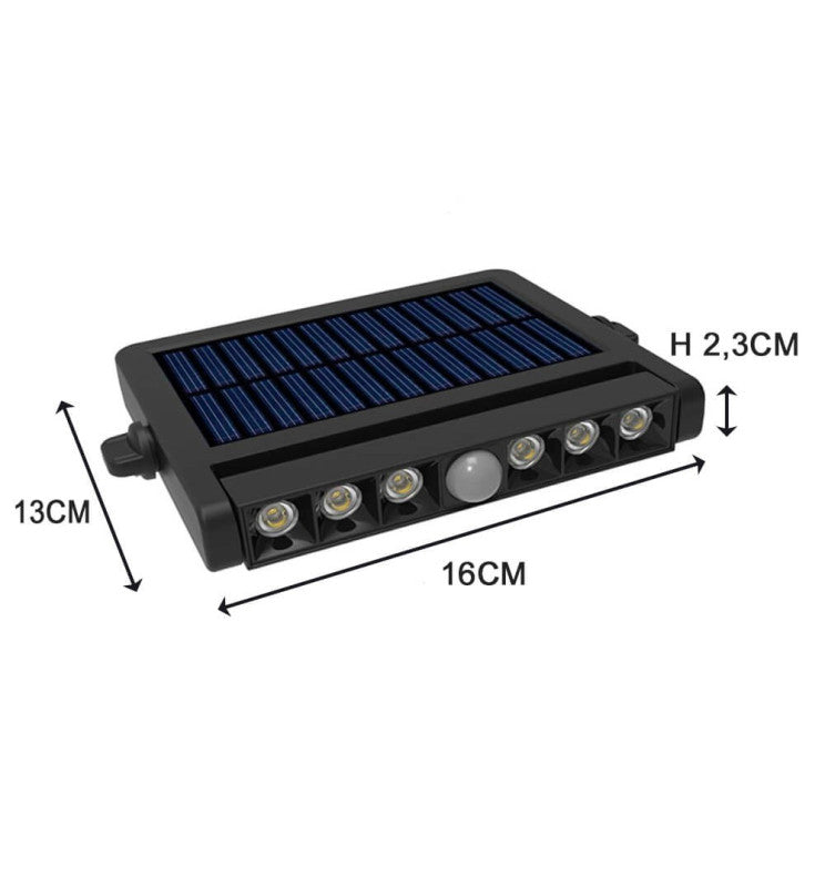 5W Directional Solar LED Spotlight with Motion Sensor 4000K
