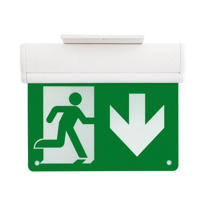 Double Sided Emergency LED Sign Kit with Autotest Button - Emergency