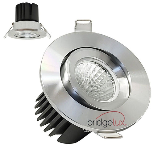 15W Adjustable LED Downlight in SILVER with UGR13 3000K - LED
