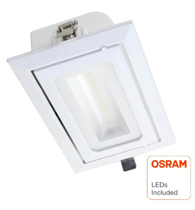 40W Square Adjustable LED Downlight with OSRAM Chips CCT