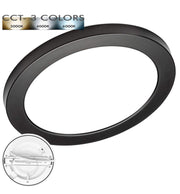 24W Round MOSS LED Ceiling Light BLACK with Adjustable Cut Out 3 CCT - LED ceiling lighting