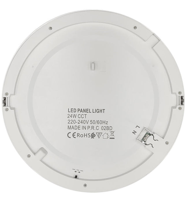 24W Round MOSS LED Ceiling Light White with Adjustable Cut Out 3 CCT