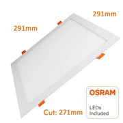 30W Slim Square Recessed LED Panel 6000K - LED Downlight