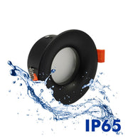 Recessed Round Downlight Ring in Black for GU10 MR16 LED Bulb - Housing