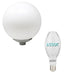 Street light globe for E27 Bulb - Housing with 40W LED Bulb E27 6000K