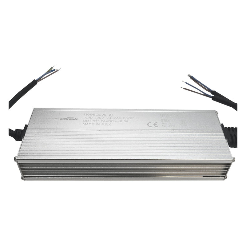 200W 24V GXtronic LED Power Supply IP68 2 Outputs