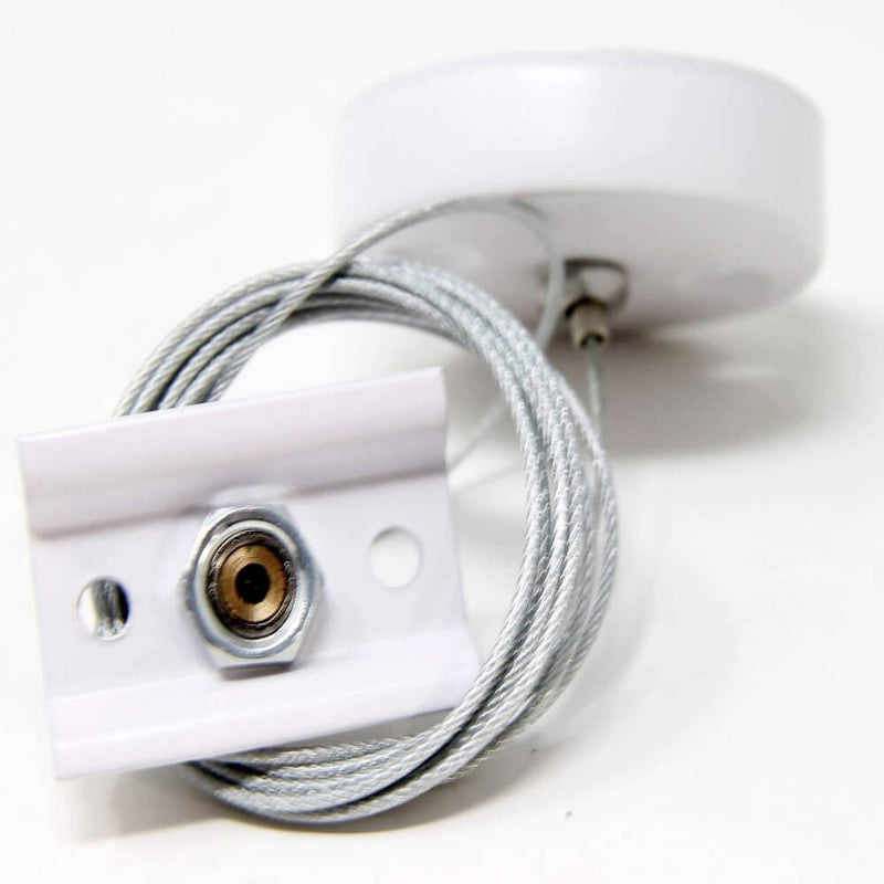 Suspension for Single Phase Track Light in White - LED Accessories