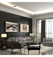 Housing for AR111 LED Bulbs Adjustable Double Recessed Black - LED Accessories