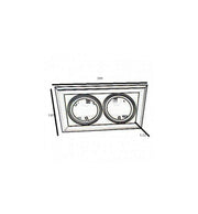 Housing for AR111 LED Bulbs Adjustable Double Recessed Black - LED Accessories