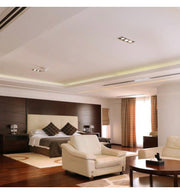 Housing for AR111 LED Bulbs Adjustable Triple Recessed Black - LED Accessories