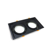 Housing for AR111 LED Bulbs Adjustable Double Recessed Black - FAST 2-4 working days - LED Accessories