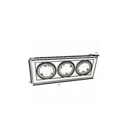 Housing for AR111 LED Bulbs Adjustable Triple Recessed Black - LED Accessories