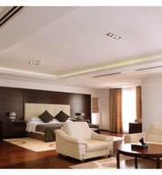 Housing for AR111 LED Bulbs Adjustable Triple Recessed Black - LED Accessories