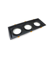 Housing for AR111 LED Bulbs Adjustable Triple Recessed Black - FAST 2-4 working days - LED Accessories