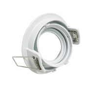Adjustable Recessed GU10 MR16 Lamp Holder in White - LED Accessories